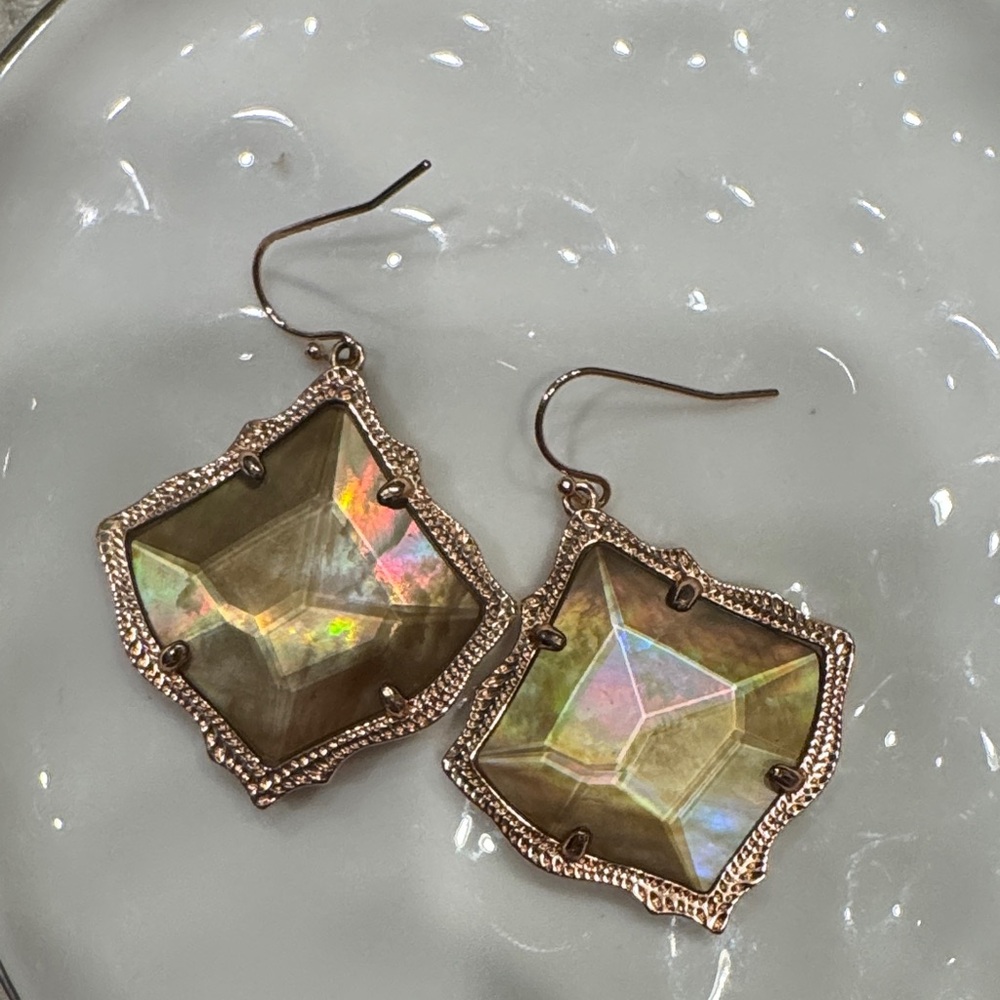 Kendra Scott Gold Iridescent Earrings